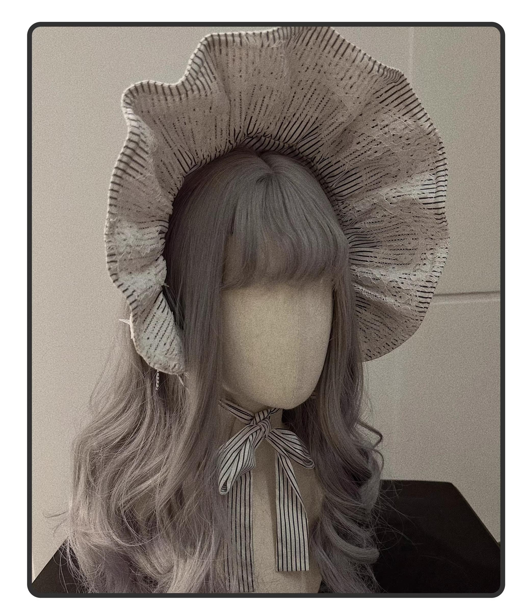 Susin Lolita - Striped Cross - Gothic Coordinated Lolita Set, Adjustable Blouse & Skirt (L M S XL) 43331:773969