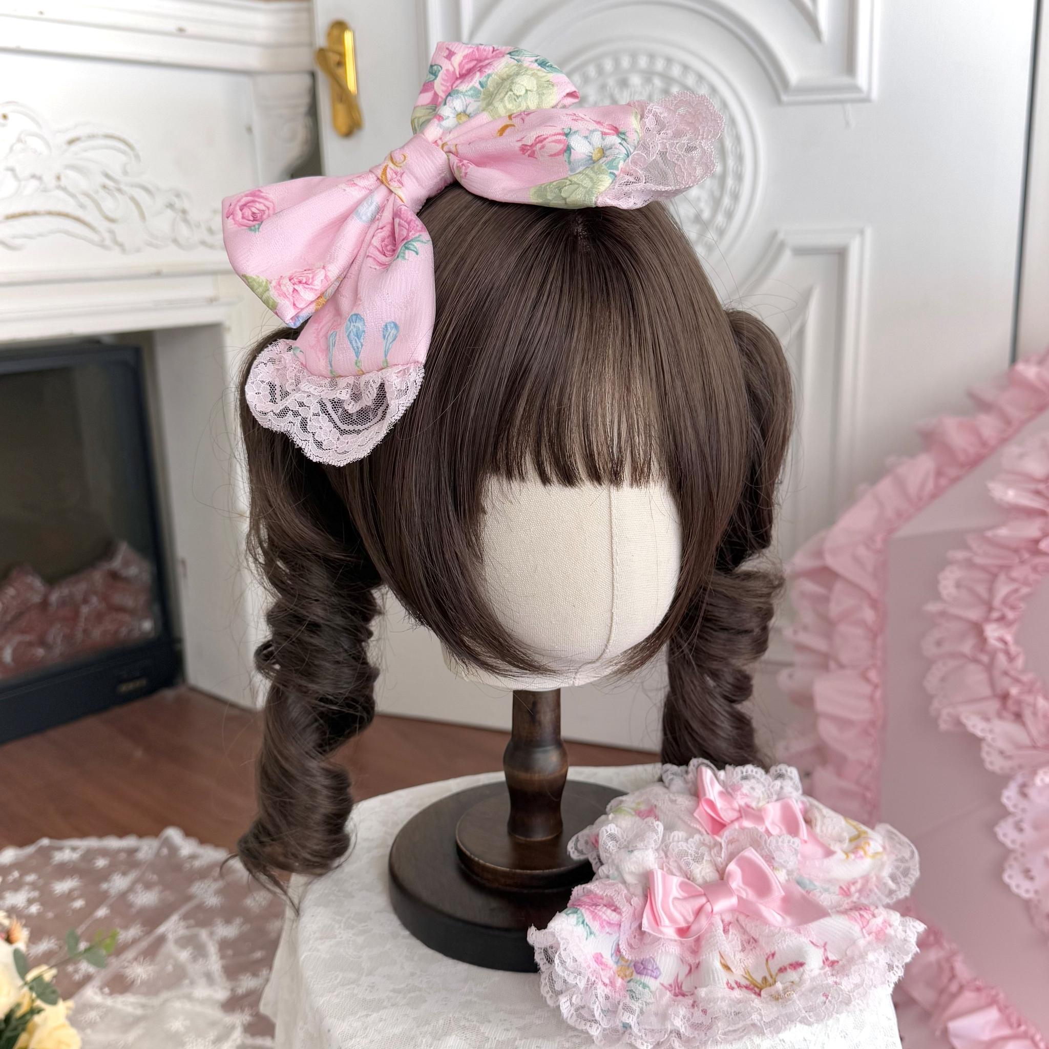 Spring 2025 - Old School Lolita Floral Print JSK Dress, Doll-Like OP (L M S XL) 45247:842804
