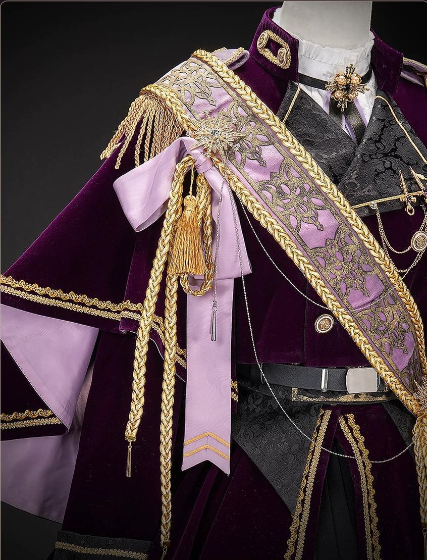 Canticle of Rites - Military Ouji Lolita Jacket & Shorts Set, Detachable Train 46053:873813