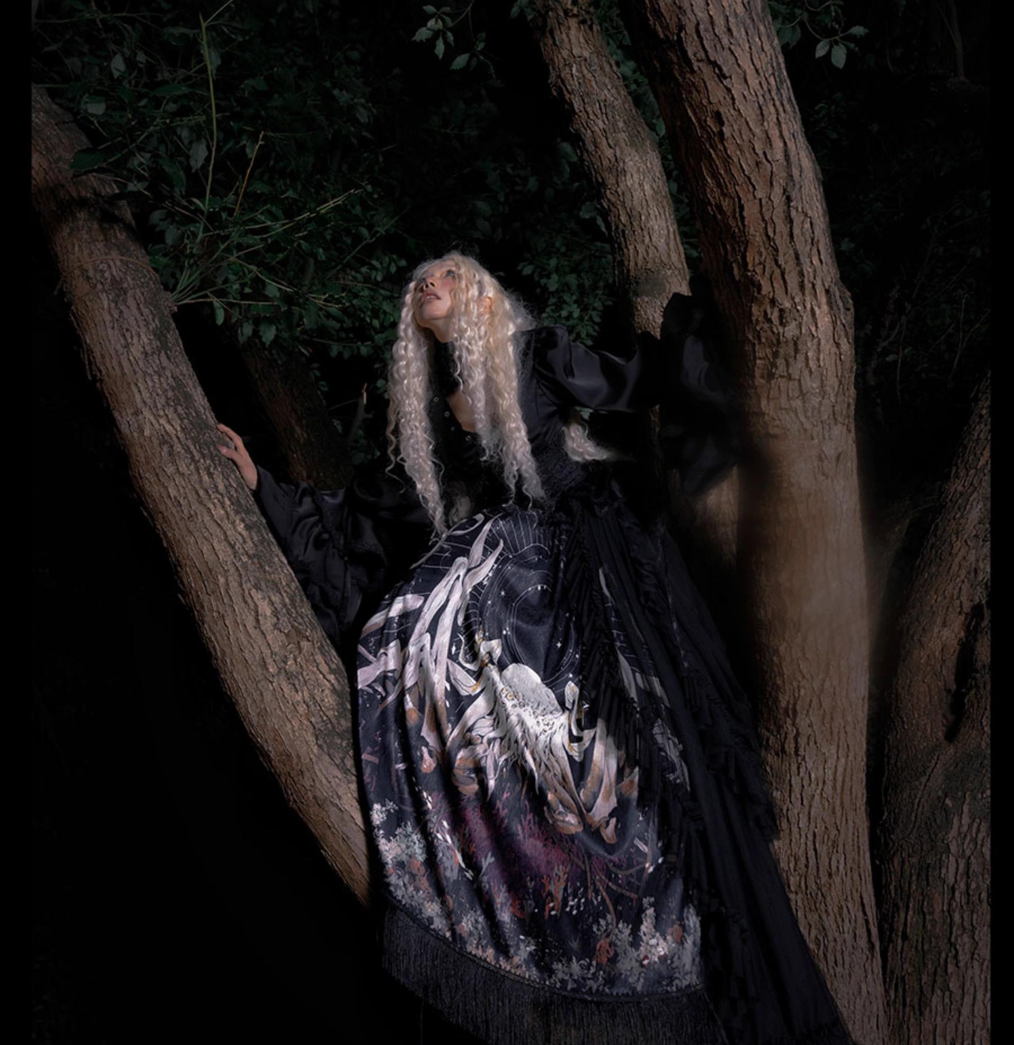 Caged Bird Hotel - Reborn Ancient God - Gothic Lolita Shirt & Skirt Set