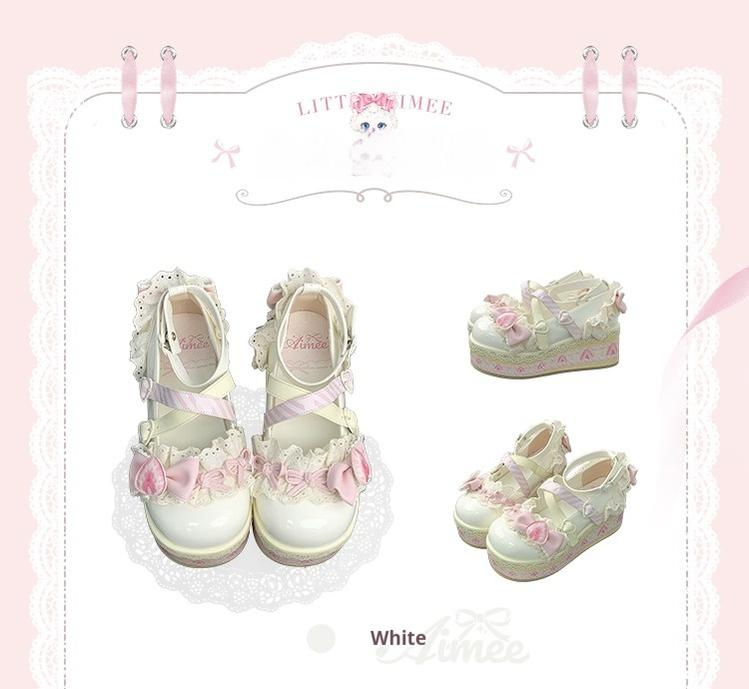 Aimee - Strawberry Limited - Sweet Lolita Platform Shoes Girlish Shoes 40588:668550
