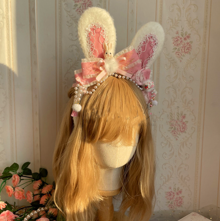 Luoluo Decoration - Han Lolita Pink Head Accessory