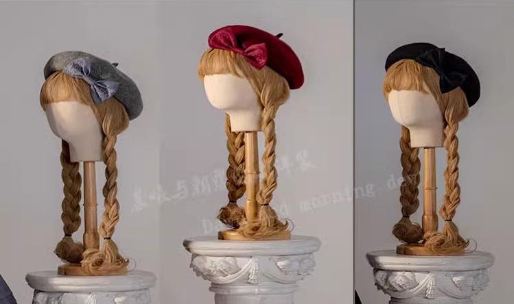 Dawn and Morning - Morning Fairy - Classic Lolita OP Elegant and Noble Dress XS Beret only(default to purchased OP color)