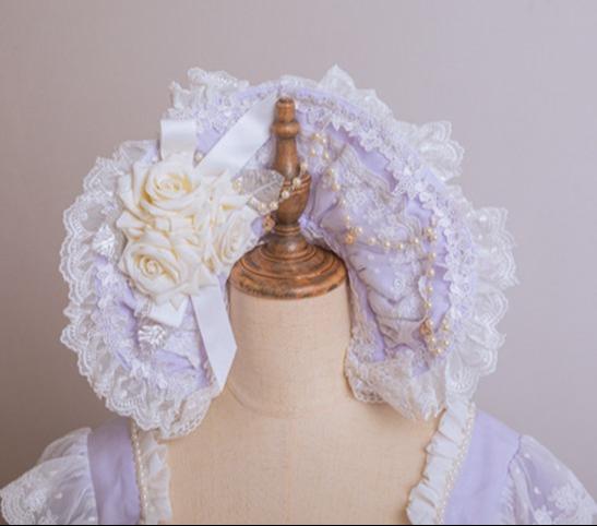 Waltz - Classic Lolita Accessories, Long Mesh Trailing BNT Only Purple