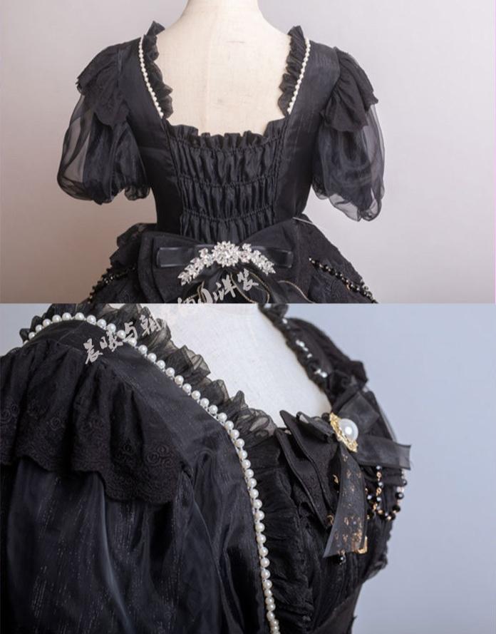 Waltz - Classic Lolita Plus-size OP Dress, Front Opening