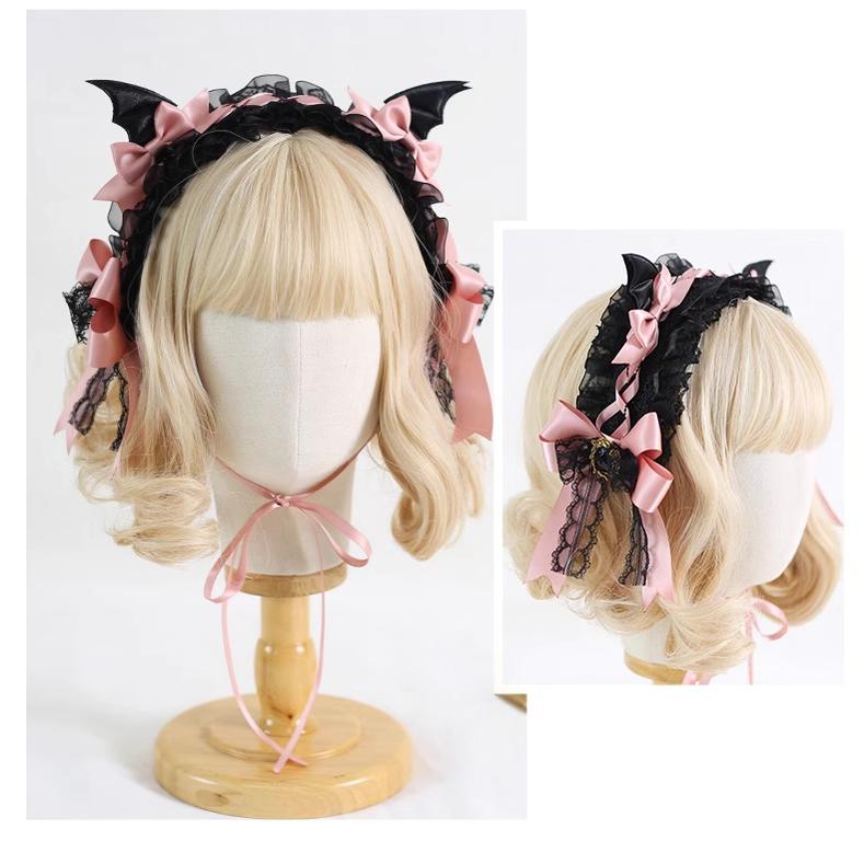 Xiaogui - Halloween Gothic Lolita Hairband, Detachable Devil Wings 44225:798838