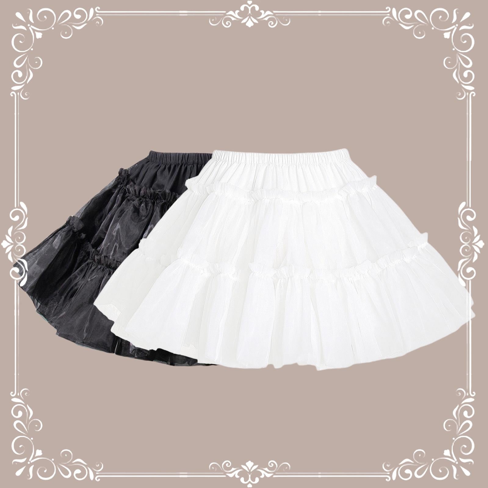 Aurora&Ariel - Short A Line Petticoat Collection | 13.8" (35 cm) Length, Mini to Extreme Puffy