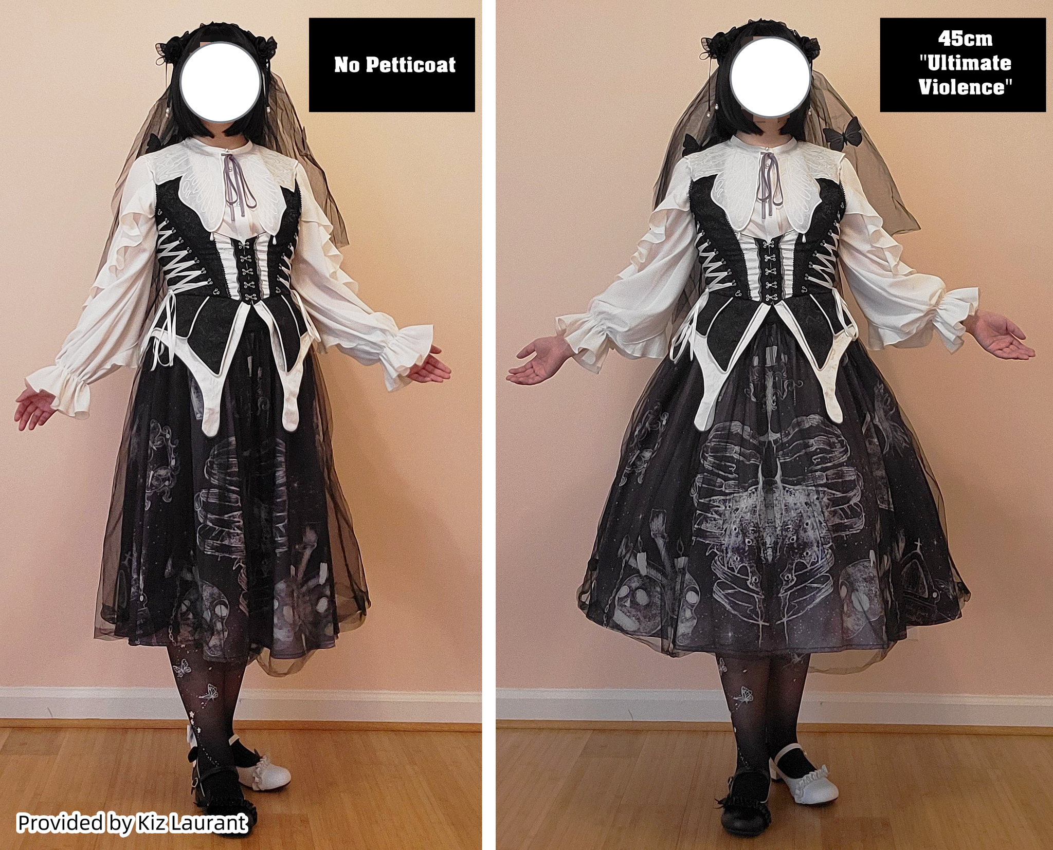 Aurora&Ariel - Extreme Puffy A-line Lolita Petticoat | 18" (45cm) Length, Cotton Lining