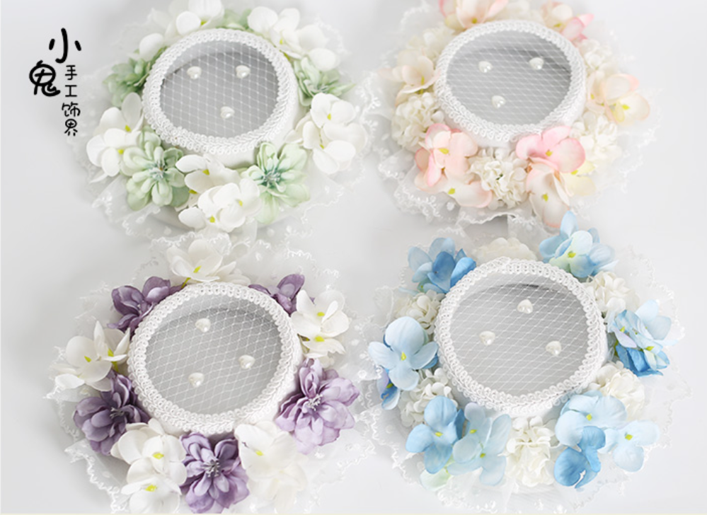 Xiaogui - Elegant Lolita Tea Party Multicolor Hat