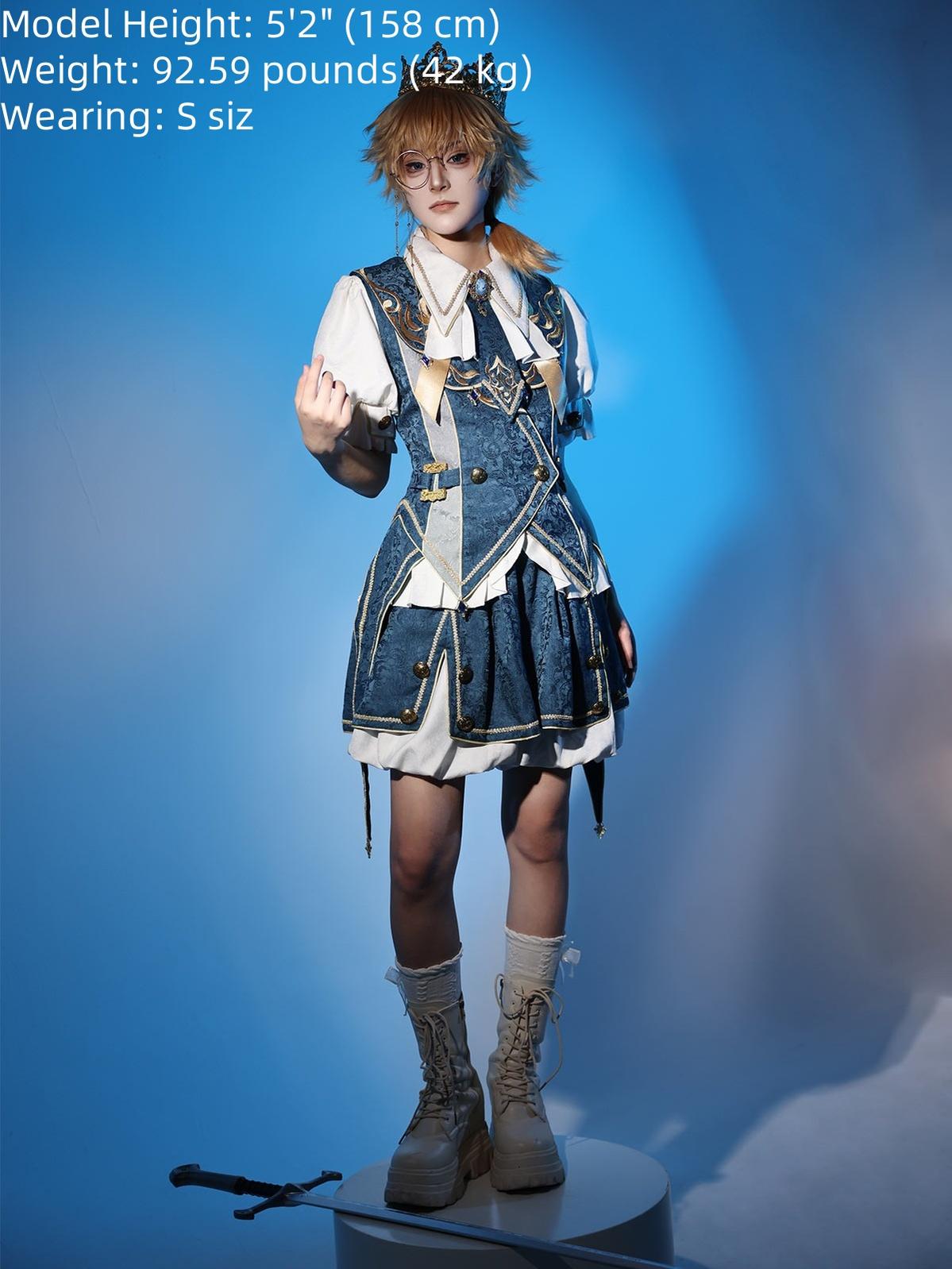Your Princess - Contract Magic - Jacquard Ouji Lolita Vest Outfit 43708:784104
