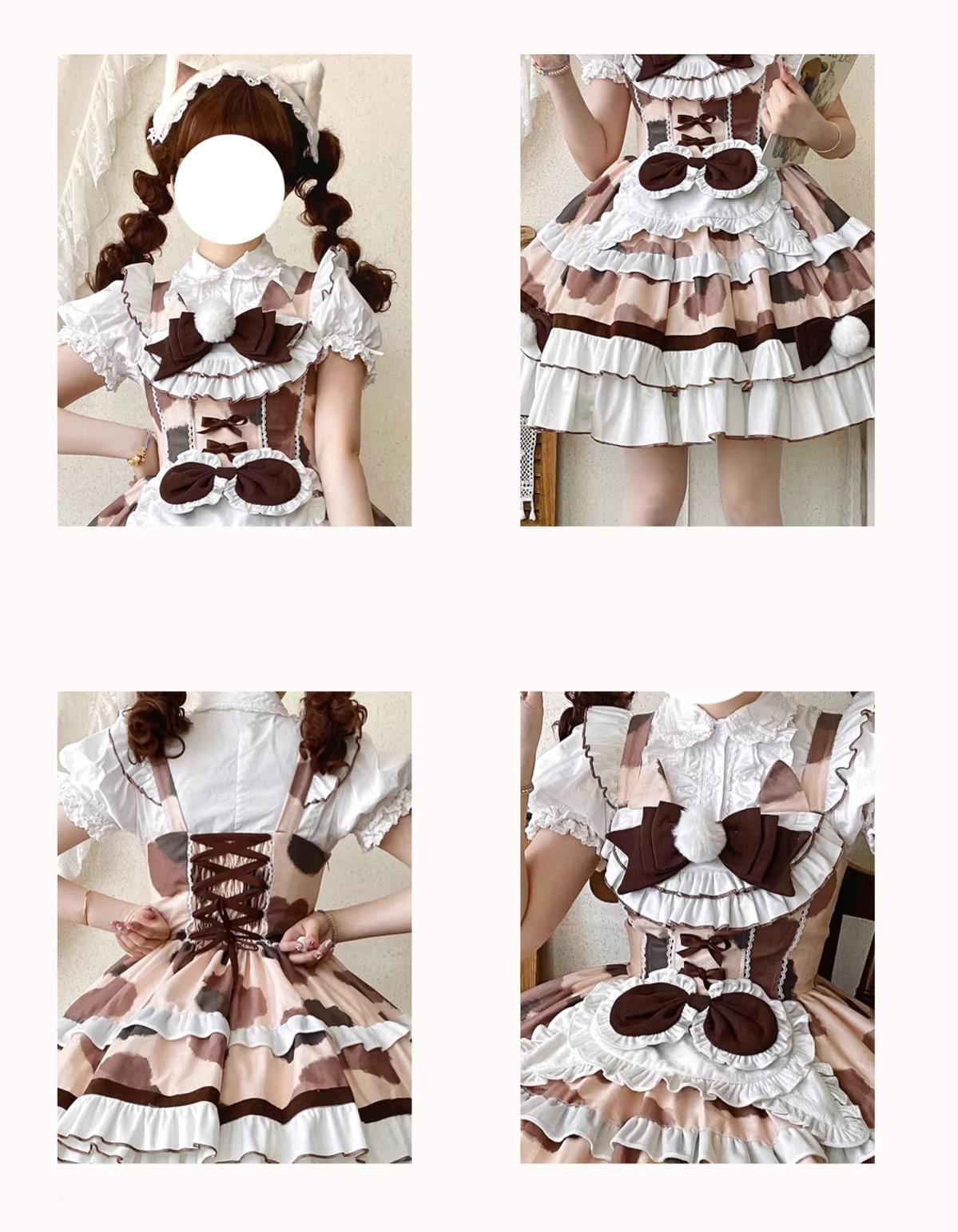 Calico Cat - Winter Kawaii Lolita Print JSK 44422:807507