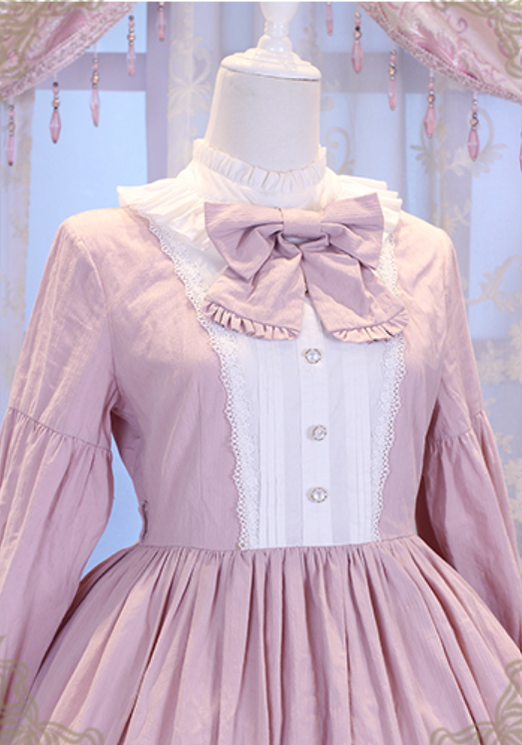 Chess Story~Vintage Lolita Long Sleeve OP Dress 14970:218758