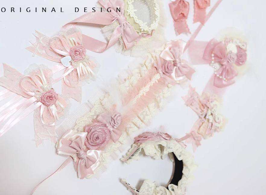(BFM)The Accessories' Story~Satin Ballet~Sweet Lolita Headdress Feather Bow 36290:514992