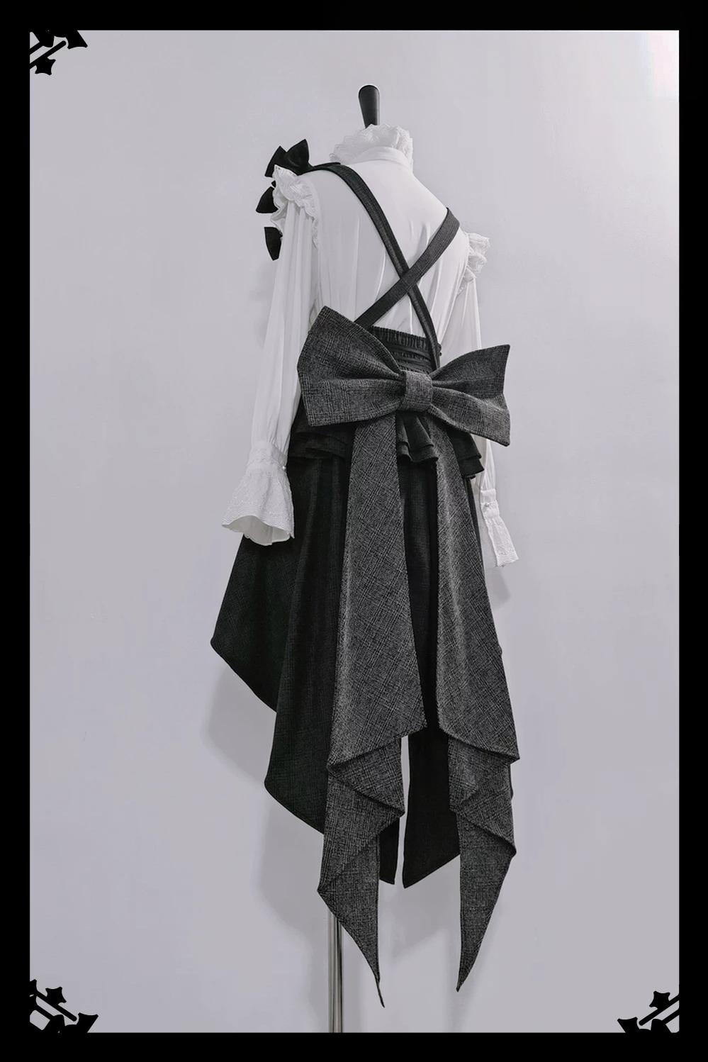 Rabbit Theater - Ouji Lolita Blouse and Waistband Set, Suspender-style 45982:870585