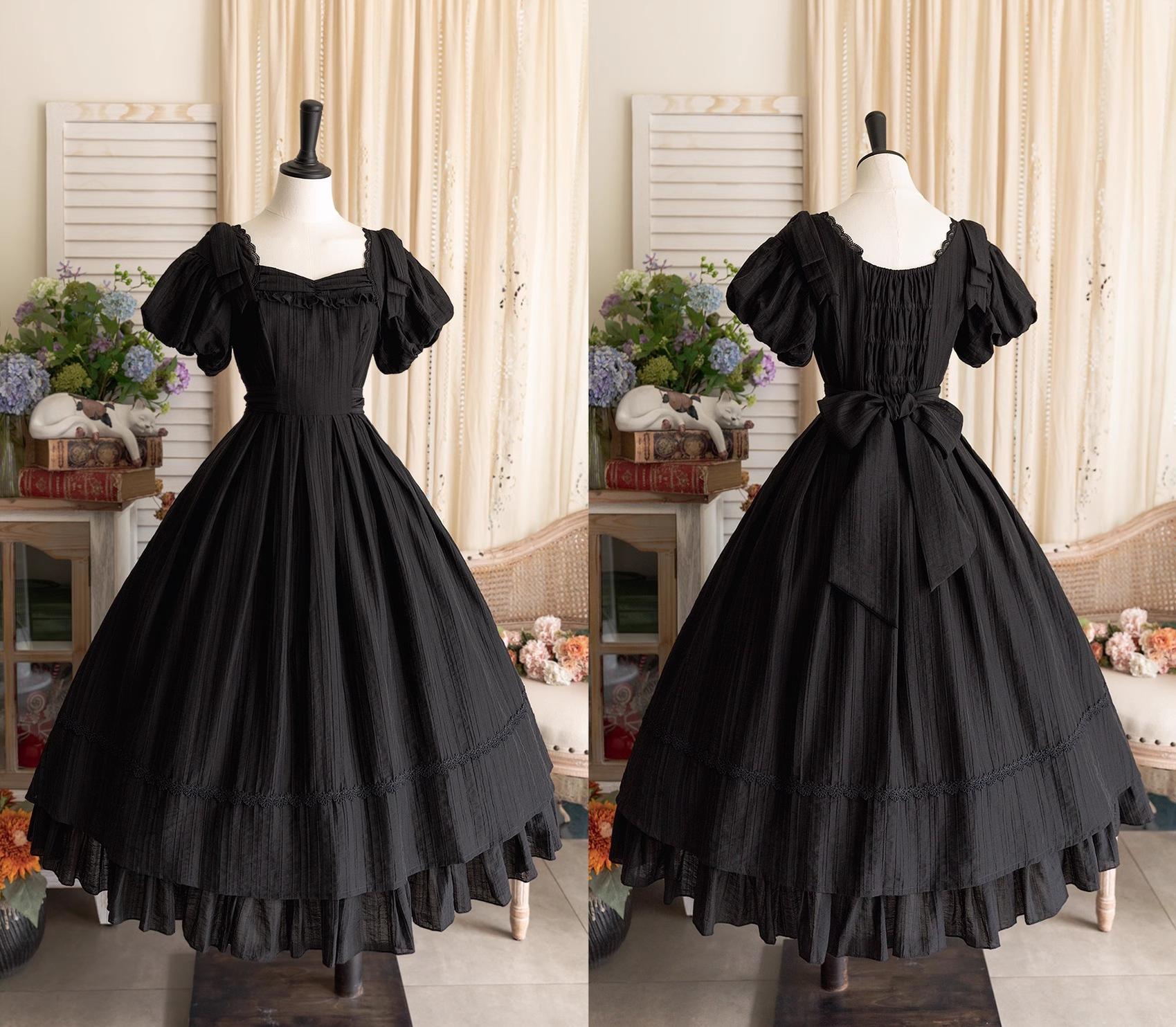 Forest Wardrobe~Forest Gallery~Country Lolita OP Dress Elegant Tencel Dress 38366:589776