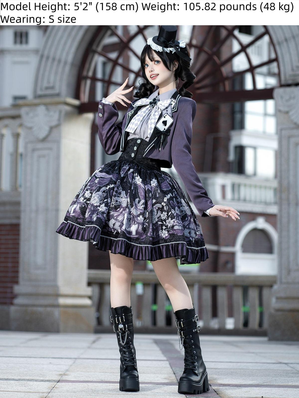 Magic Troupe - Gothic Lolita Outfit, Bunny Printed Skirt 44531:811903