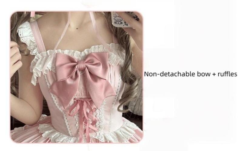 Sweet Mousse - Dreamy Sweet Lolita JSK Dress, Tiered Skirt 44761:821333