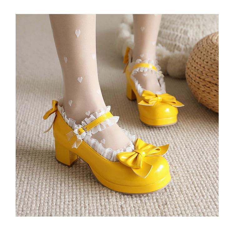 Yana - Rainbow Yana - Sweet Lolita Shoes, Lace & Bow Design 43491:783926