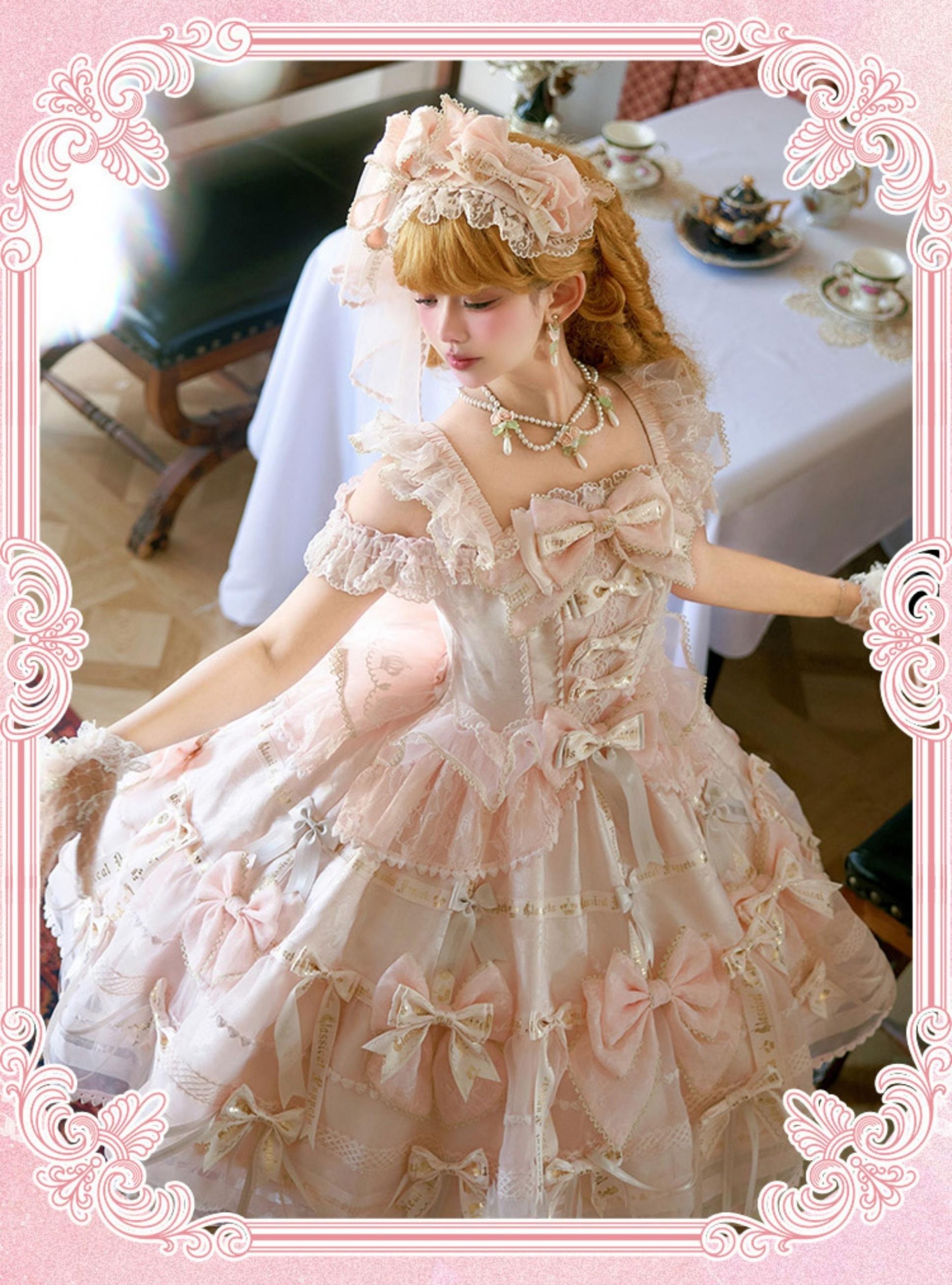 Puppets and Doll - Dream Bow - Bow Decoration Voile Gorgeous Lolita JSK