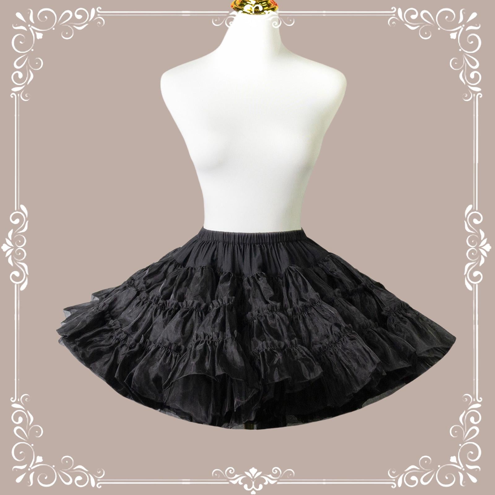 Aurora&Ariel - Short A Line Petticoat Collection | 13.8" (35 cm) Length, Mini to Extreme Puffy