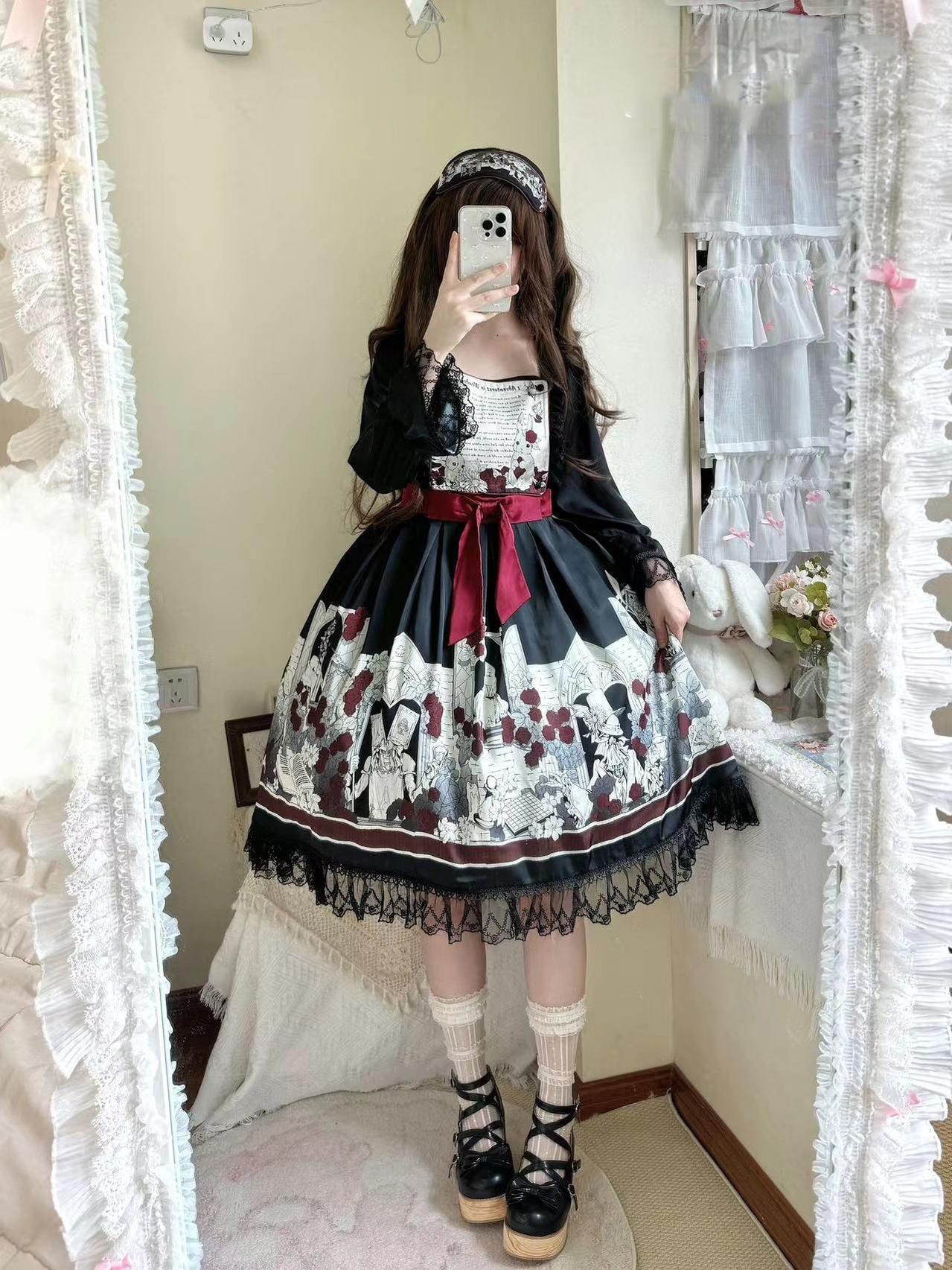 Caged Bird Hotel - Alice - Kawaii Lolita Dress OP Dress Sleepwear