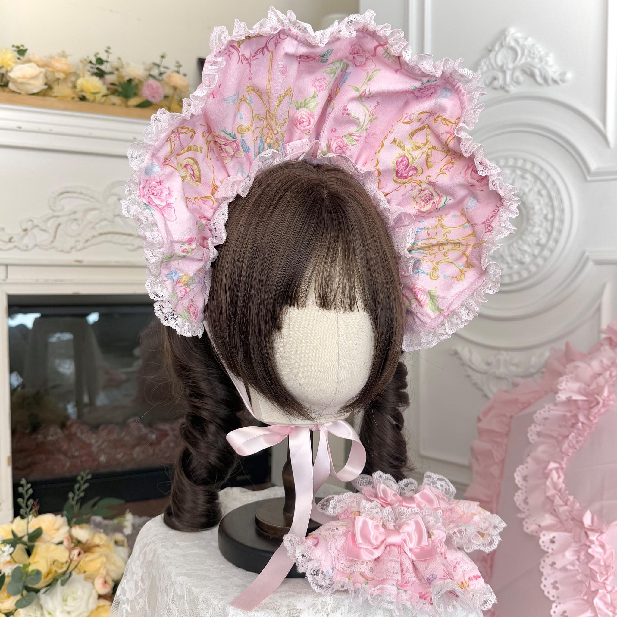 Spring 2025 - Old School Lolita Floral Print JSK Dress, Doll-Like OP (L M S XL) 45247:842803
