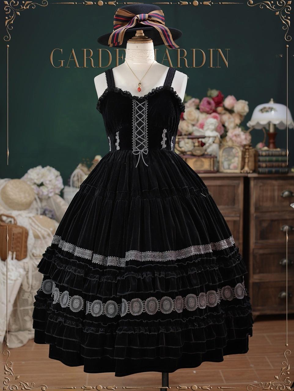Tiny Garden - Elegant Chiffon Lolita Dress Silky Short Dream Bouquet JSK
