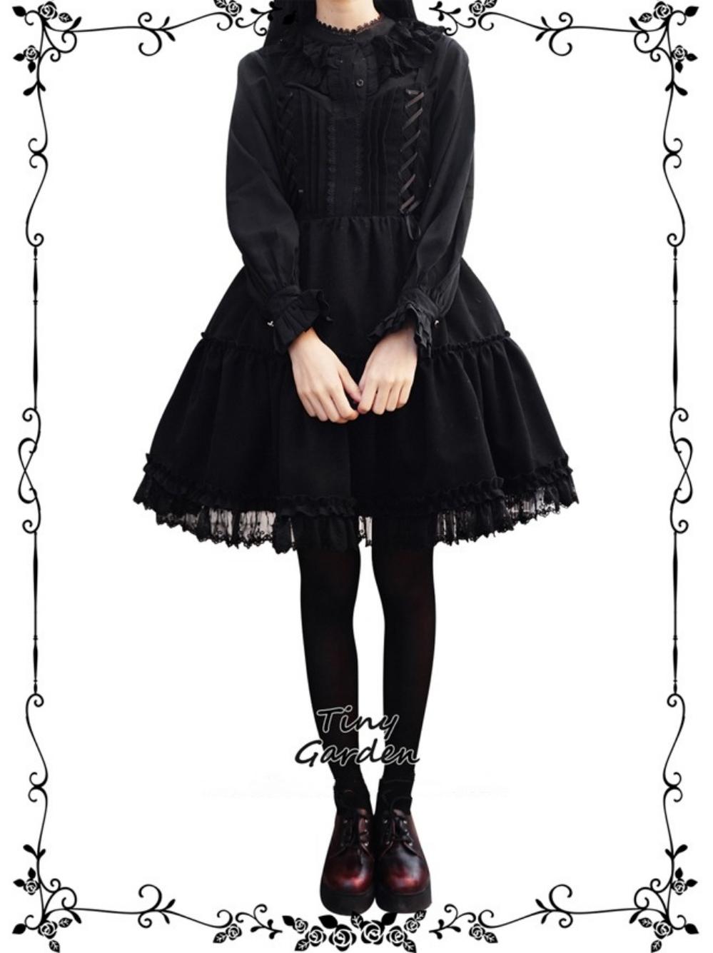 Tiny garden - Garden Waltz 1.0 Burgundy Autumn Winter Lolita JSK