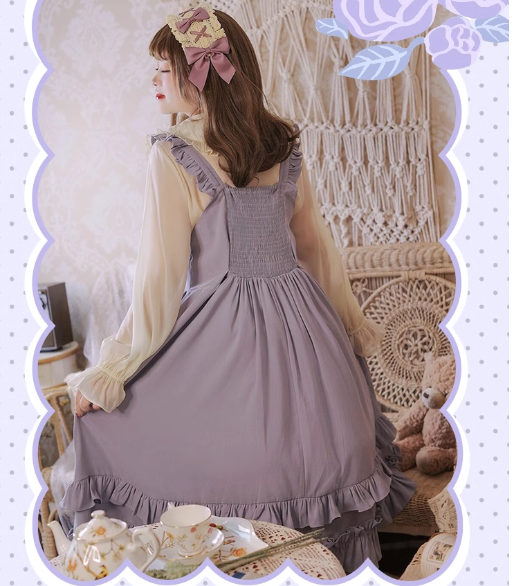 Yingtang - French Rose - Plus Size Lolita Dress Winter Lolita Sweater Set