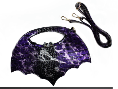 Daylight~Gothic Lolita Purple-black Gradient Bat-shaped Bag   