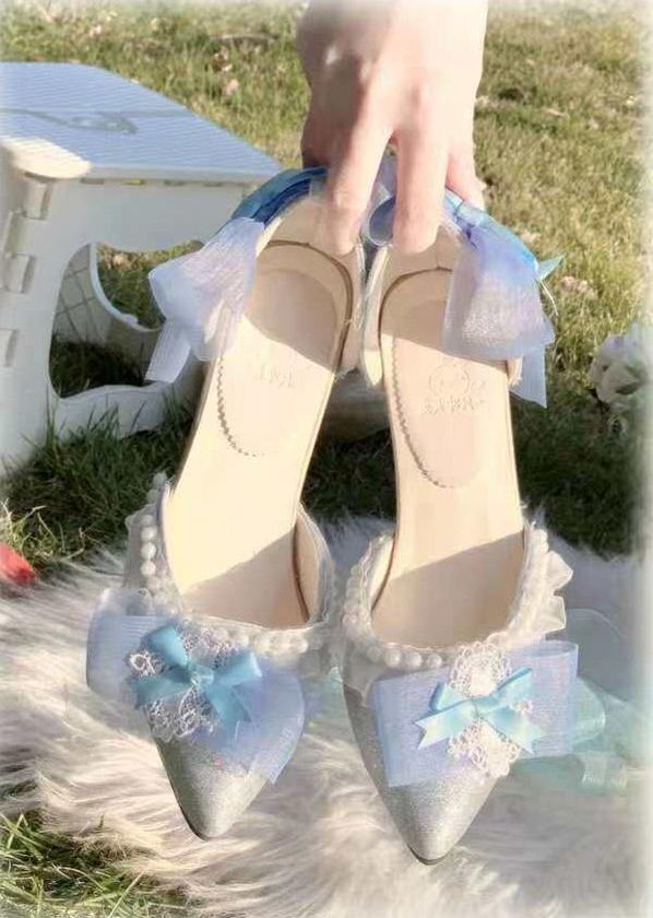 Soft Sheer Dance - Sweet Lolita Heel Shoes, Sheer Straps 44911:827647