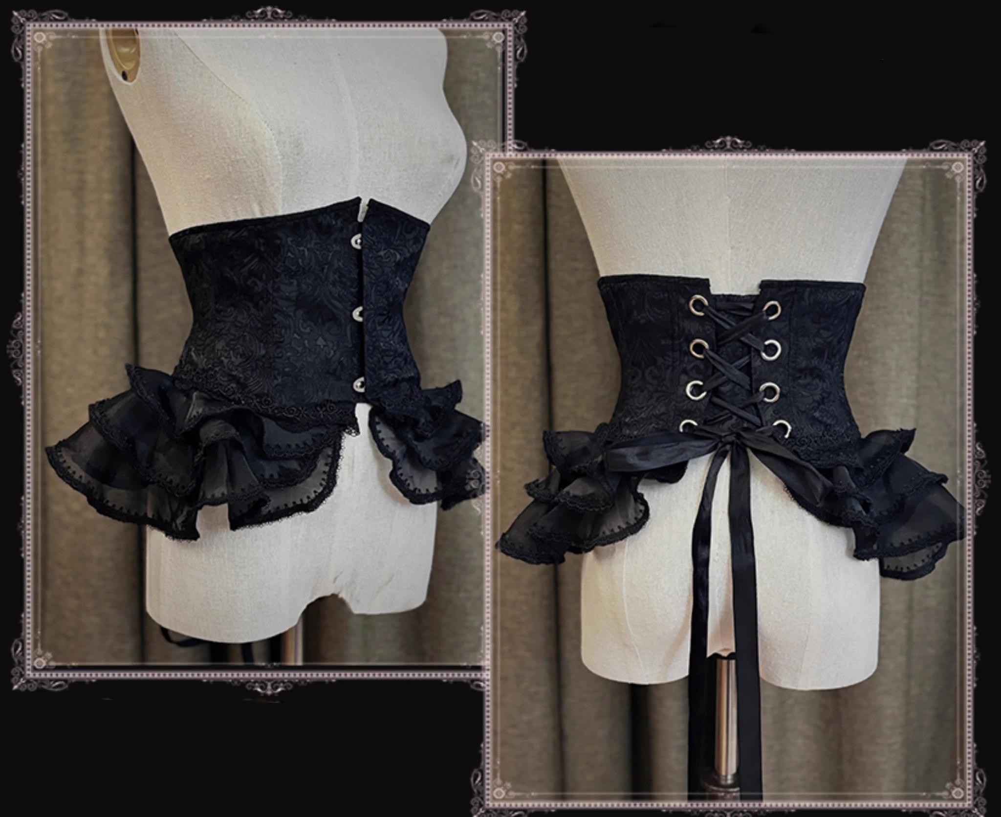 Caged Bird Hotel - Reborn Ancient God - Gothic Lolita Shirt & Skirt Set 35812:505704