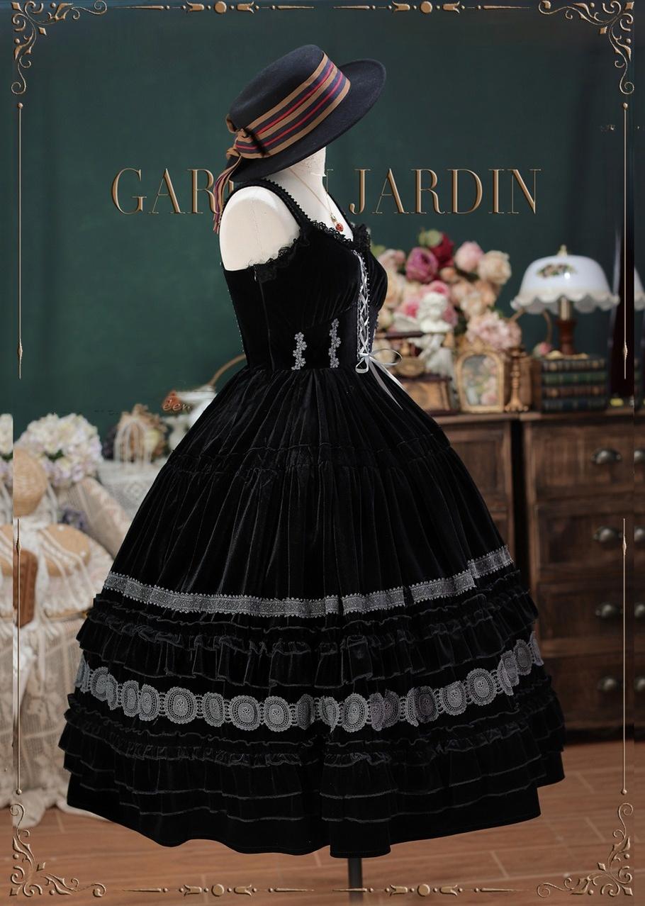 Tiny Garden - Elegant Chiffon Lolita Dress Silky Short Dream Bouquet JSK