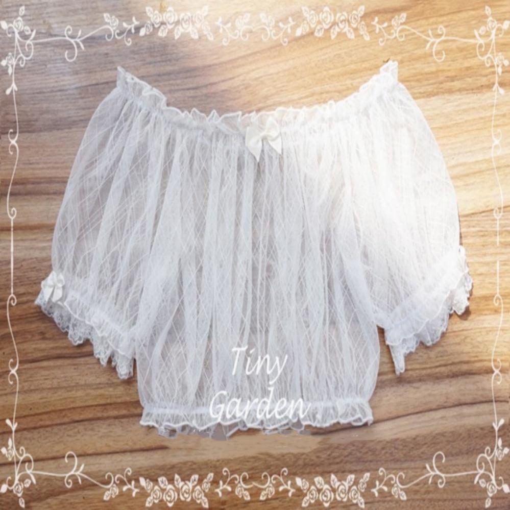 Tiny Garden - Summer Refreshment - Elegant Lolita Summer Lace A-line Neckline Blouse One Size black