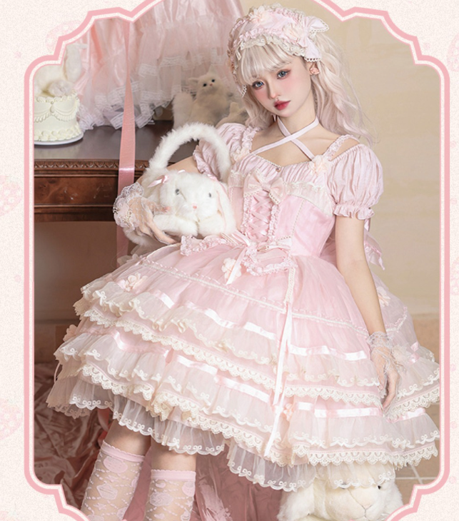 Puppets and Doll~Sweet Lolita OP Dress Multicolor 11564:186926