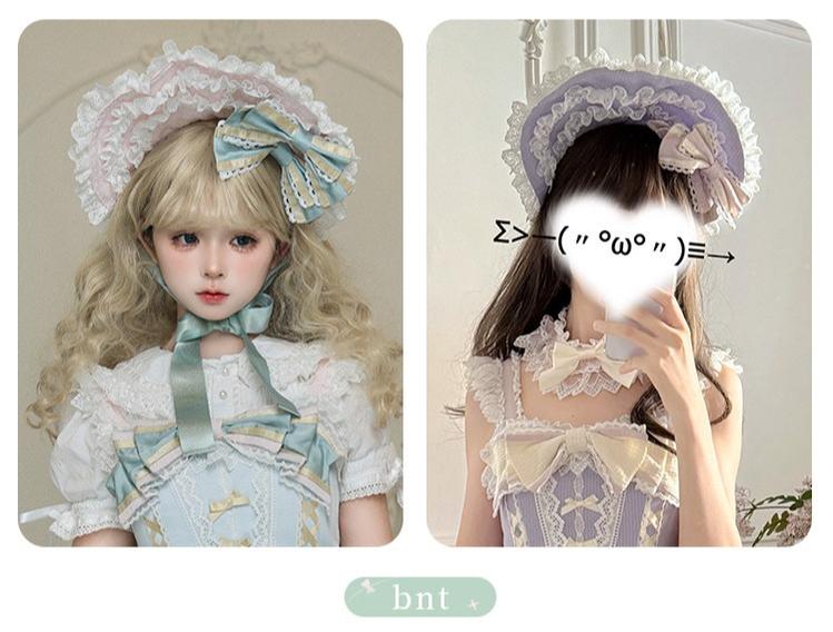 Dream Melody - Gorgeous Sweet Lolita JSK Dress, Lace & Bows 44442:809796