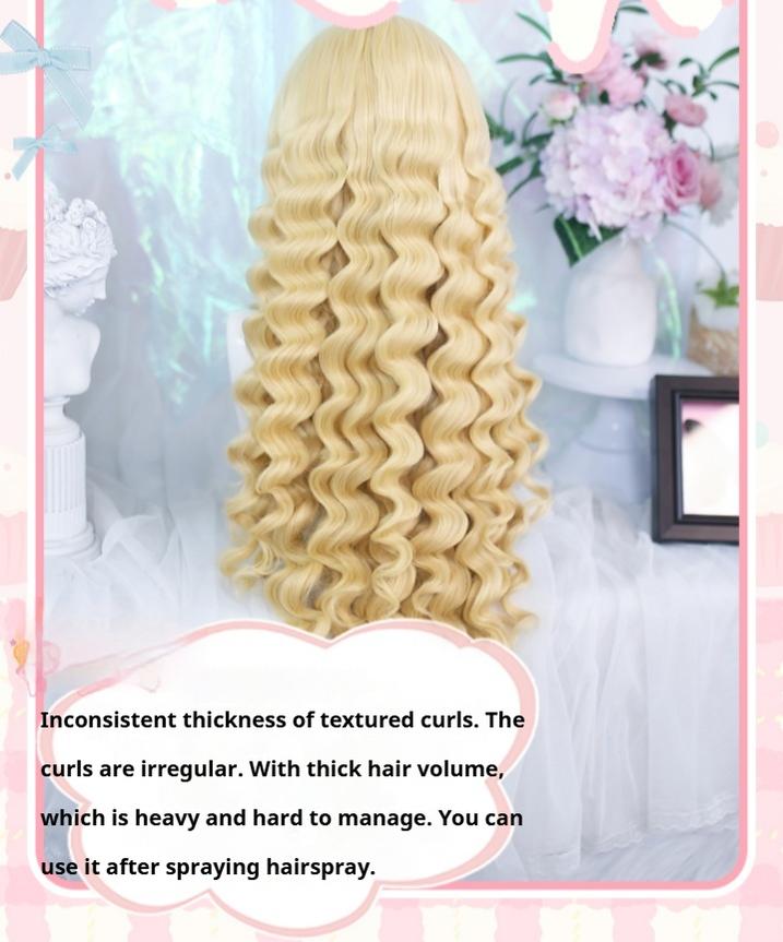 Dalao Home - Fluffy Cloud - Sweet Lolita Long Curly Wigs, Roman Curls