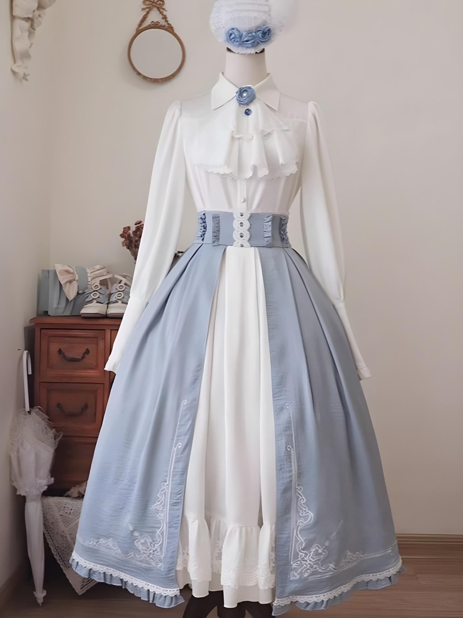Polyhymnia - Miss Leisha - Classic Lolita Skirt Set Elegant Winter Cape
