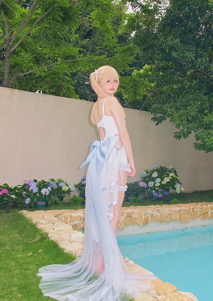 Tan Tuan - Water Melody - Lolita Inspired Swim Suits with Hollow-out Detail and Trailing