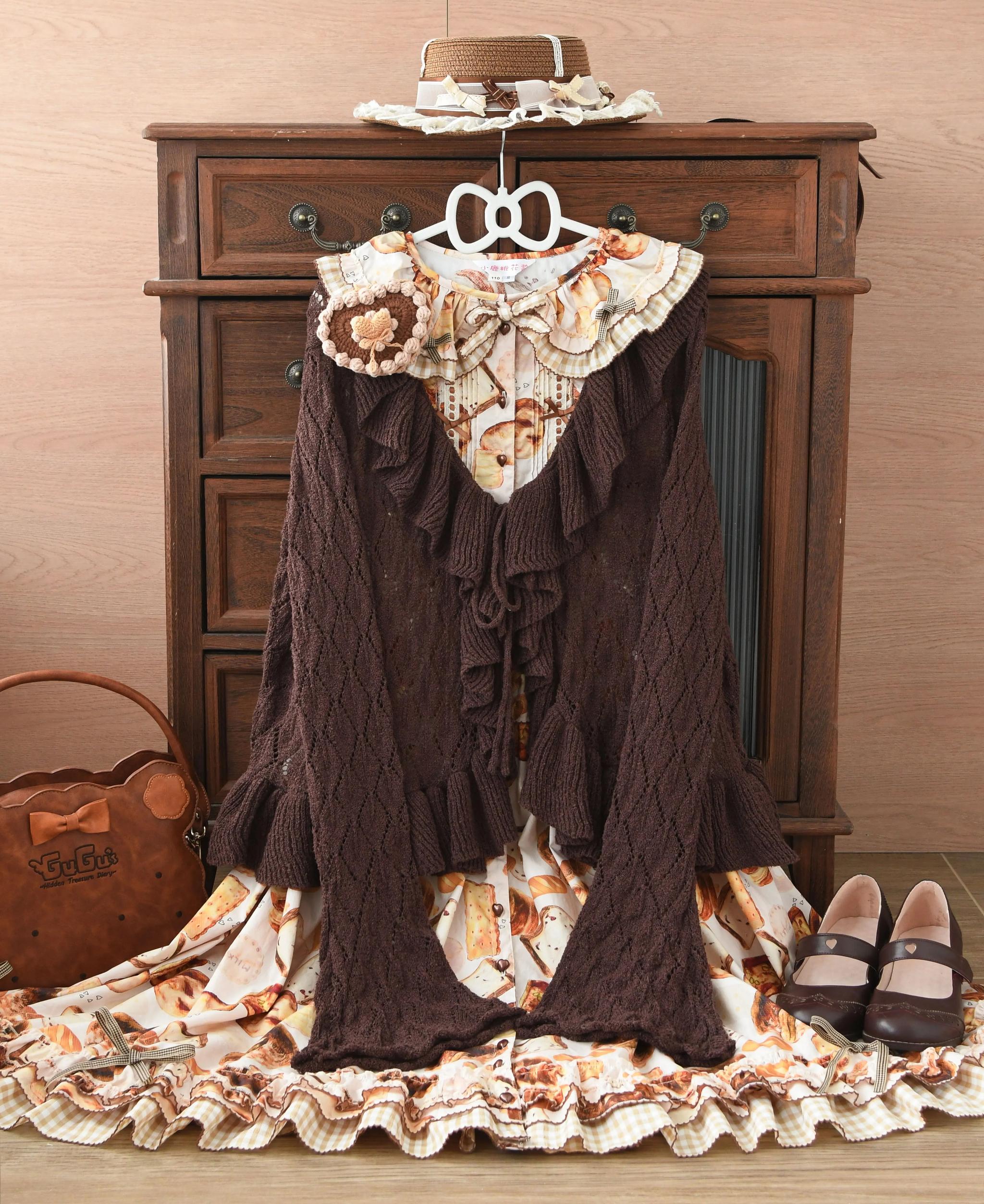 MIST - Sunset Bouquet - Elegant Lolita Cardigan, Flounce Hem 43794:785669