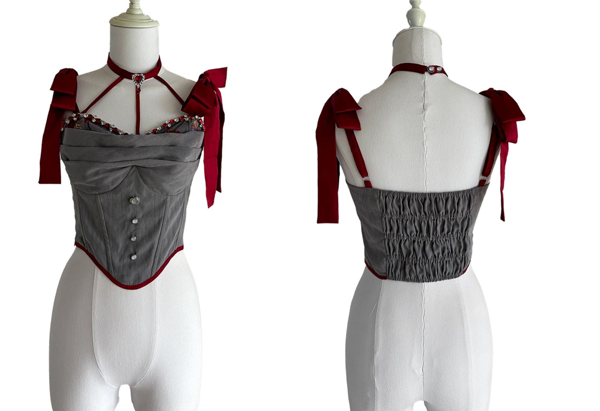 (Buy for me)Gloaming~Sweet Lolita Cherry print Short Sleeve OP and SK Set (2XL L M S XL) 28840:322742