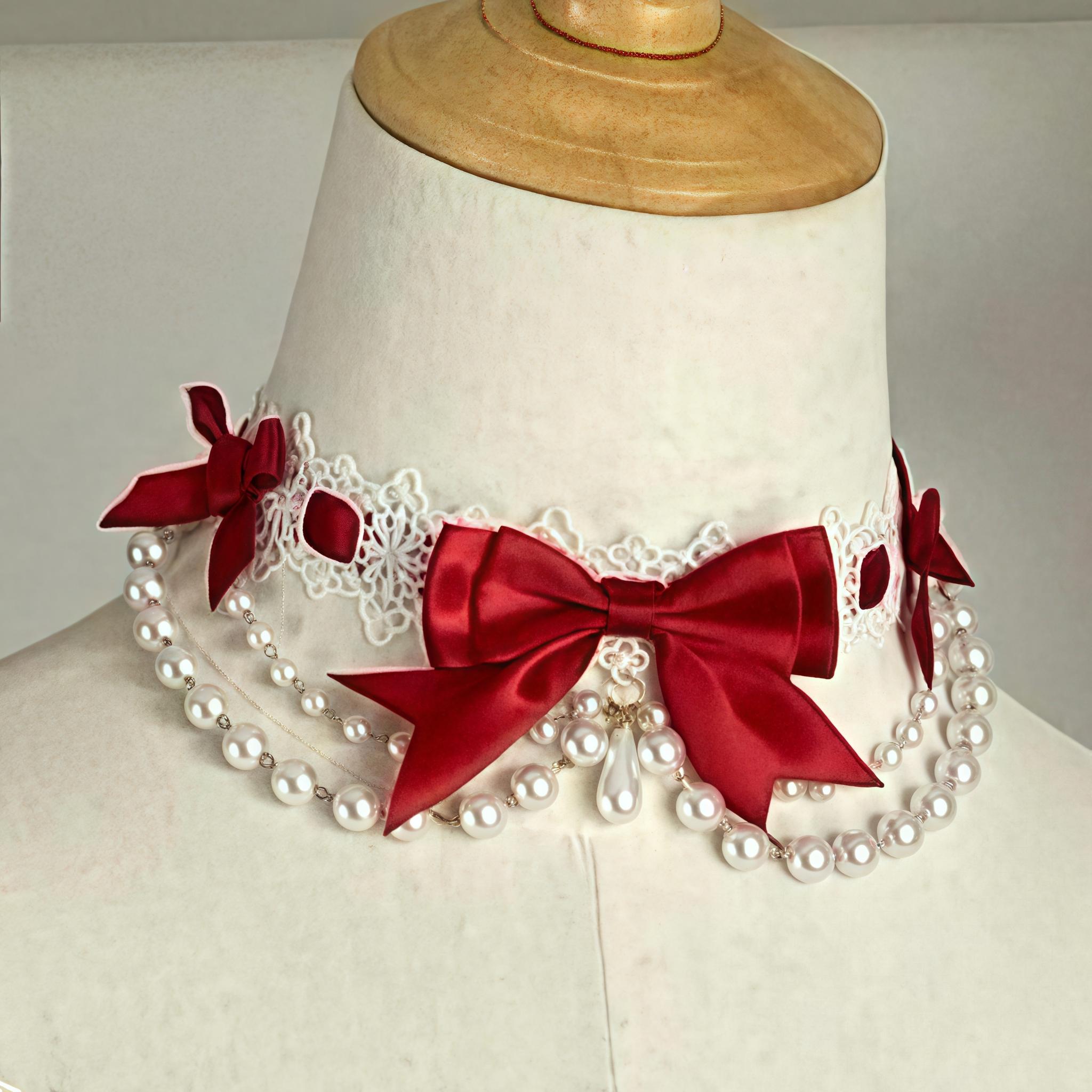 Sakurahime - Ribbon Strawberry - Sweet Lolita JSK and BNT with Old School Lolita Style (L M S XL) 42537:744396
