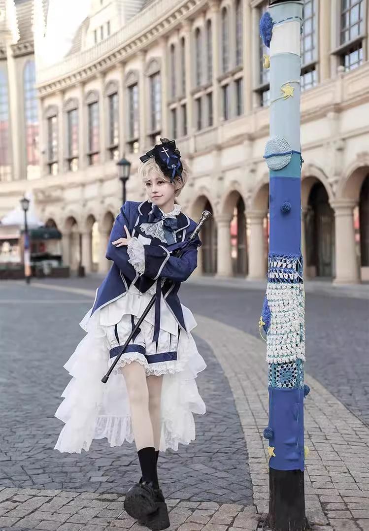 CastleToo - Coffin of Pilgrimage - Ouji Lolita Shirt Pants Suit Medieval European Prince Suit (L M S XL) 35586:496862