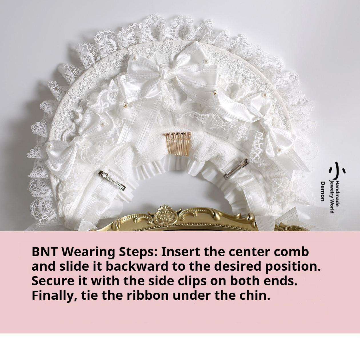 Sweet Lolita Headdress, Lace & Bow