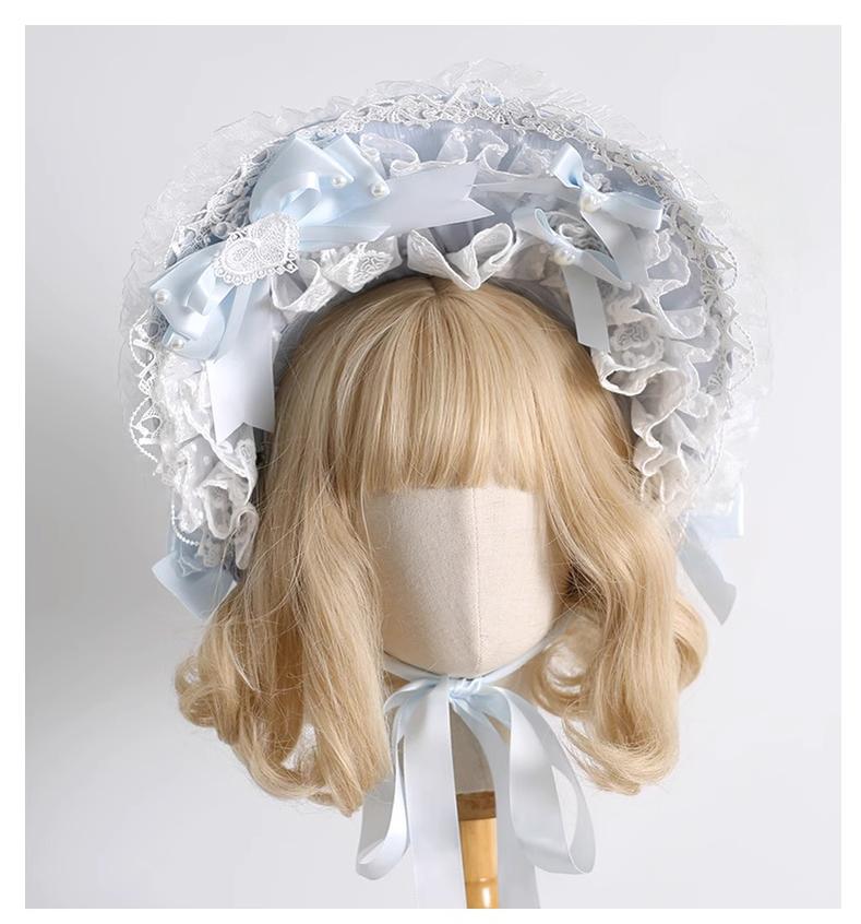 Xiaogui - Blue Sweet Lolita Lace Hair Accessory 43125:784233