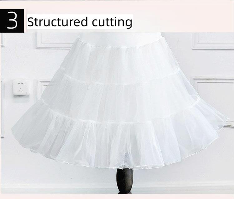 Plus Size 25.6" (65 cm) Puffy Lolita Petticoat, Stiff Tulle