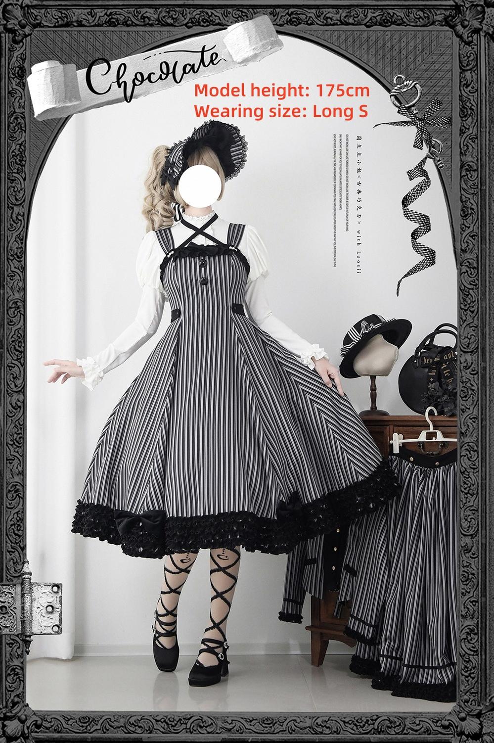 Miss Point - Classic Lolita JSK Customized Stripe Lolita Dress 40842:680958