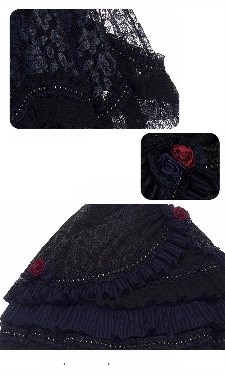 Ismailia - Gothic Lolita JSK Dress, Lace & Rose 44838:832021
