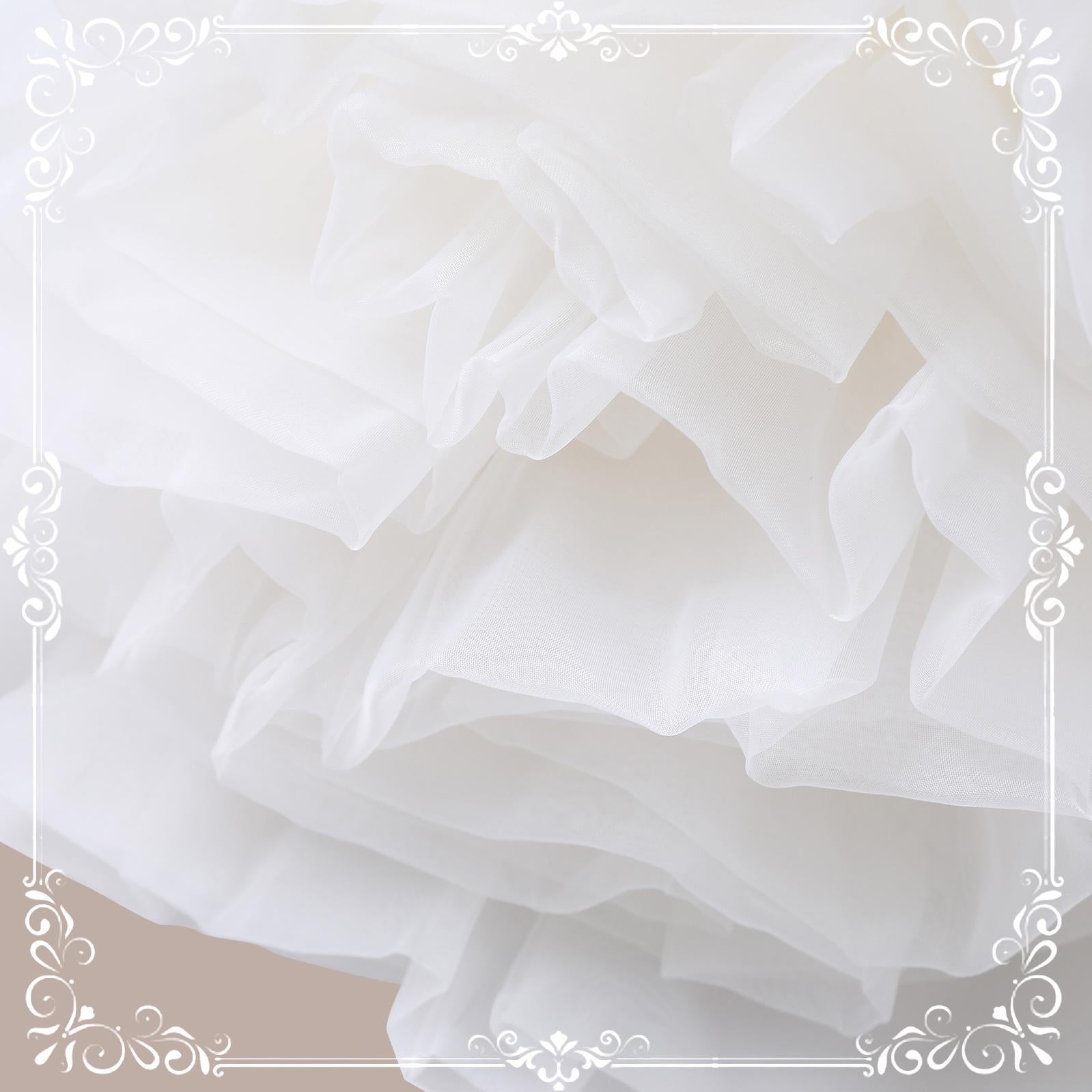 Aurora&Ariel - Extreme Puffy A-line Lolita Petticoat | 18" (45cm) Length, Cotton Lining