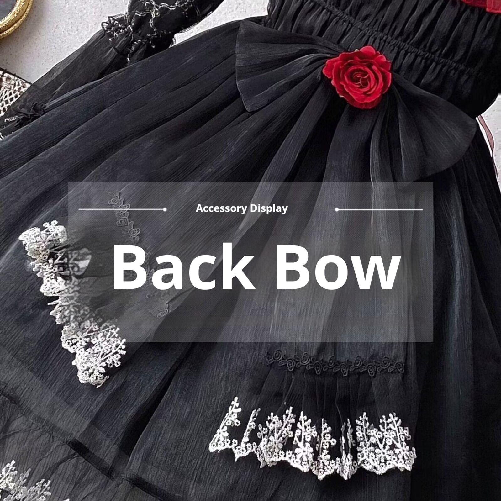 Uncle's Workshop - Night of Berea - Gothic Lolita OP Black and Red Lolita Dress 40708:675182
